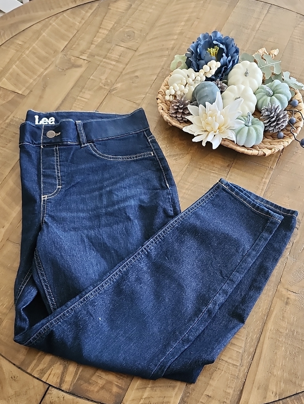 Lee Women's Dark Indigo Stretch Jeggings
